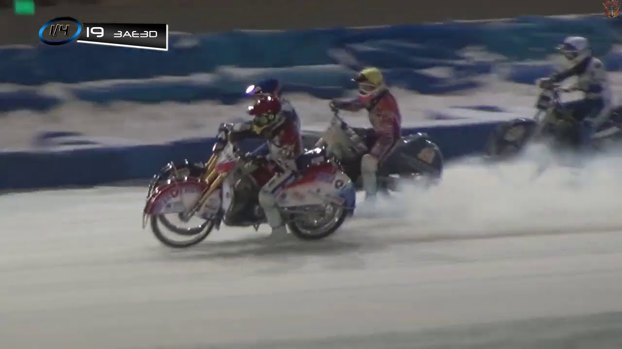 20.02.2021 Мотогонки на льду 2021. 19 заезд 5 этапа Суперлиги. Тольятти Ice Speedway 2021