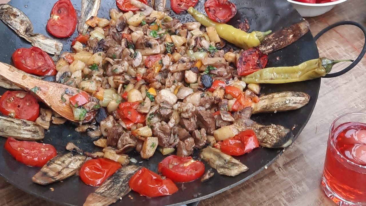 🔴 SACICI 🔴dish of lamb.😋Quzu ətindən♨️ SAC İÇİ ♨️
