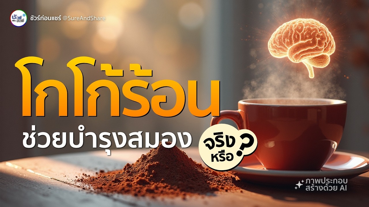 ชัวร์ก่อนแชร์ : ดื่มโกโก้ช่วยบำรุงสมอง จริงหรือ?