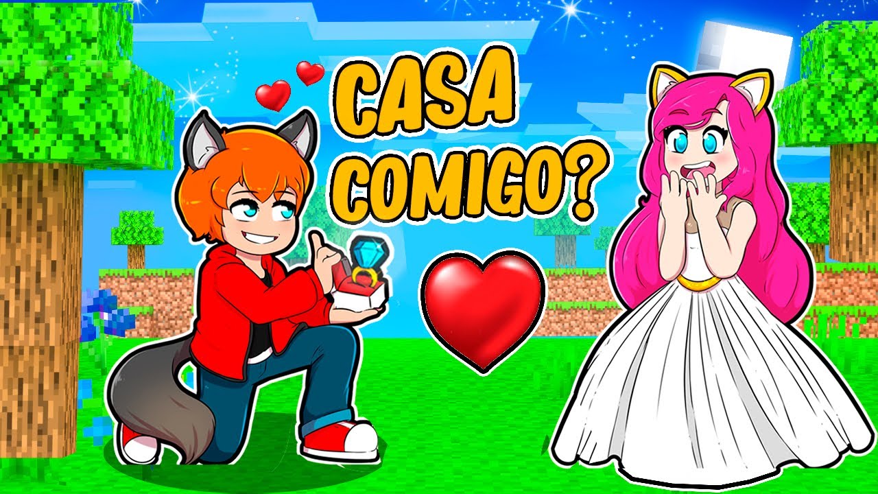 MIAU FOI PEDIDA em CASAMENTO pelo LOBO ALPHA no MINECRAFT