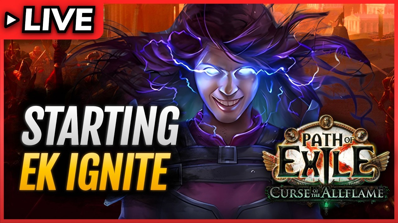 POE 3.29🔴League Starting - IGNITE EK Elementalist Build - NBW league HYPE!🔴Path of Exile