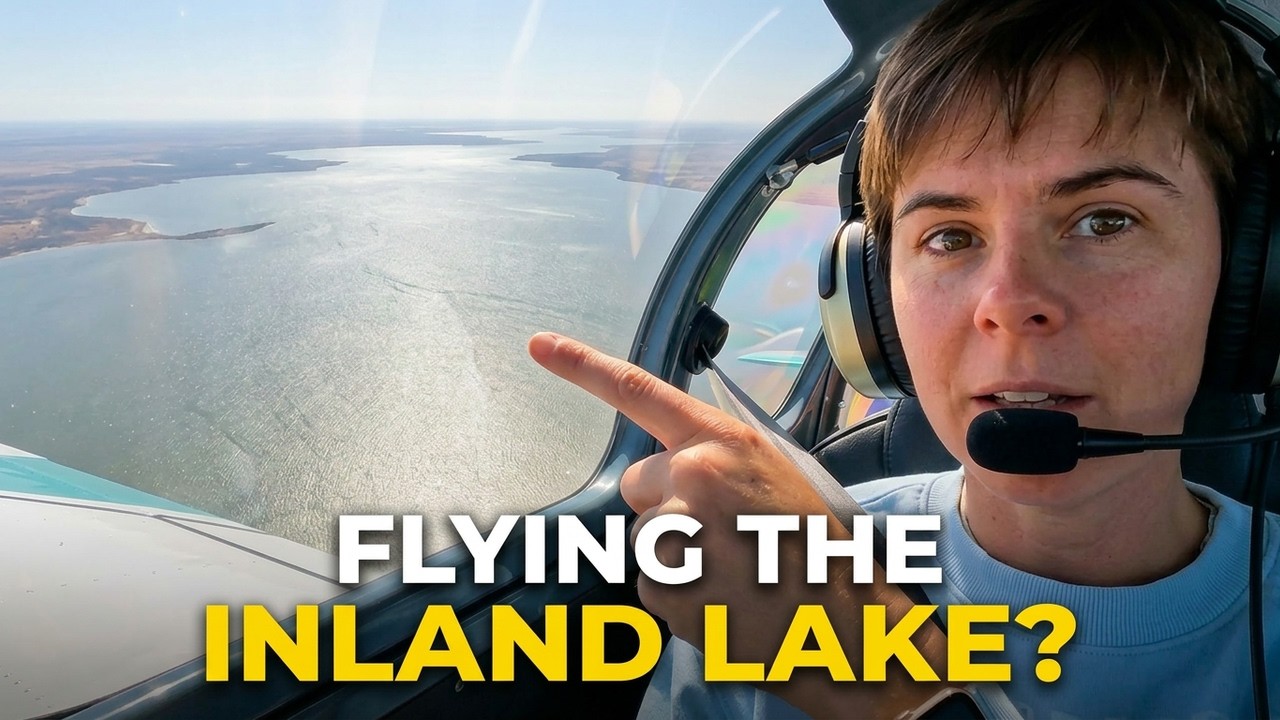 LEG 5 - We Flew Over Lake Eyre at 90% Full