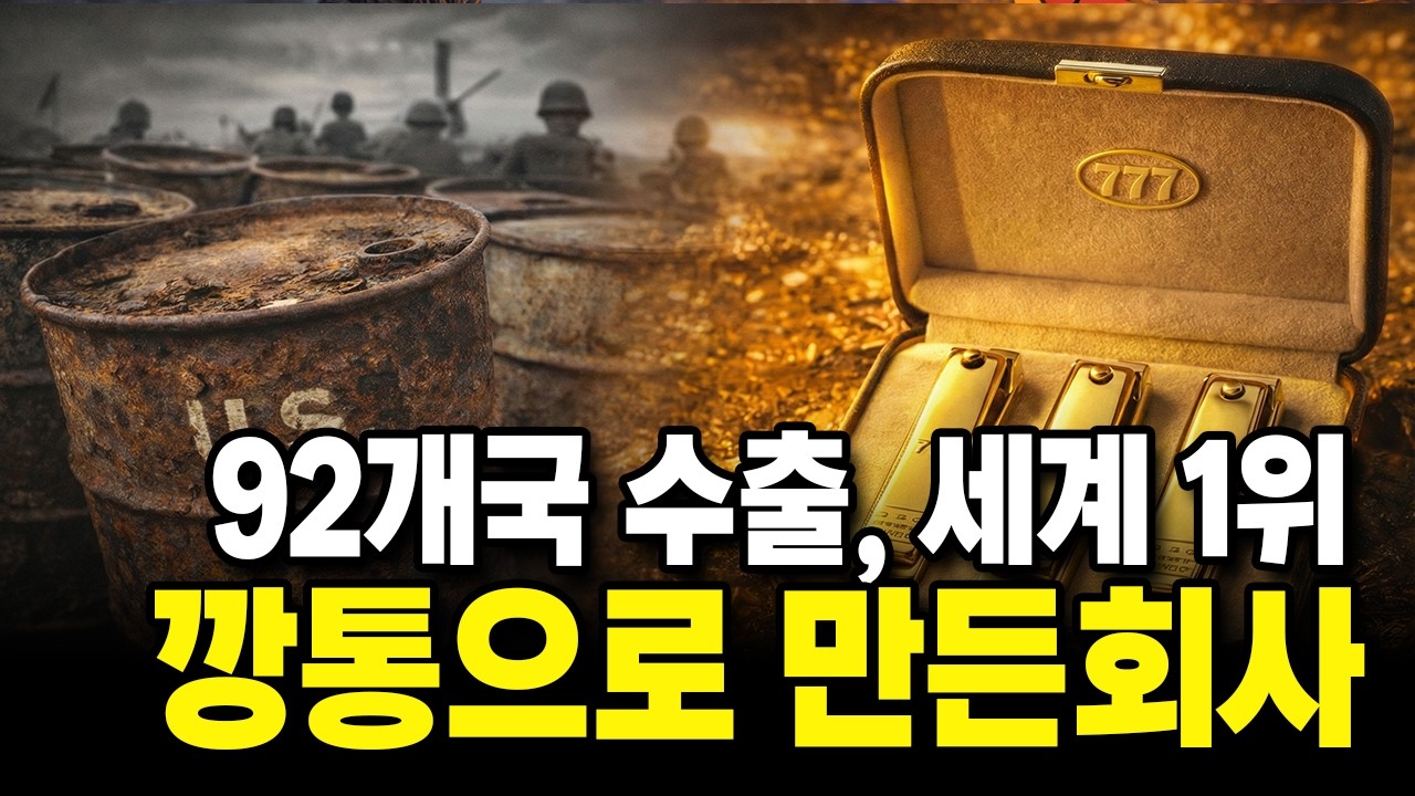 92개국 수출, 세계 1위... 깡통으로 만든 기적의 회사