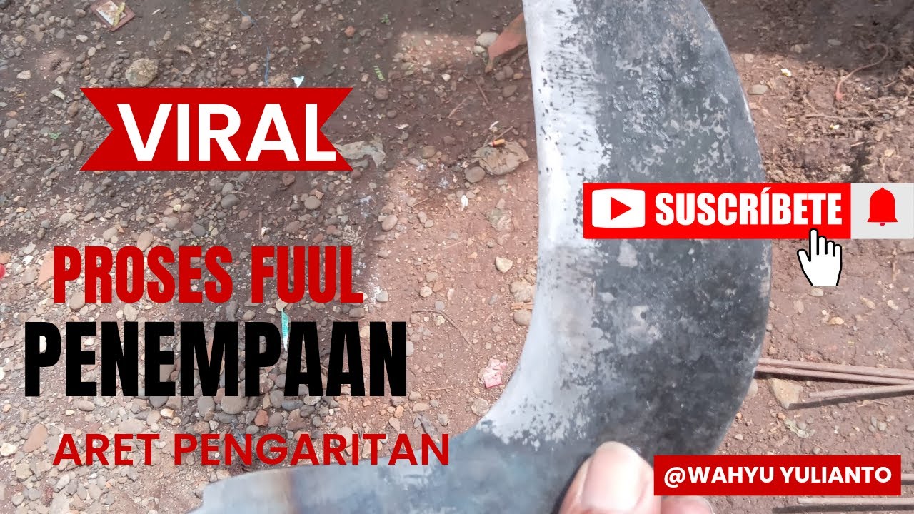 video full bikin aret pangaritan rumput #viralvideo #pandaibesi #bilah #forging #metal #howto