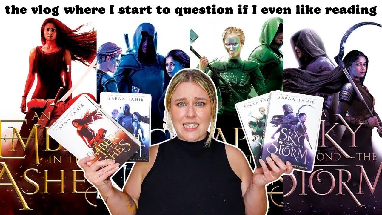 AN EMBER IN THE ASHES READING VLOG + RANT 📚😬 ft. my slow decent into chaos while on vacation