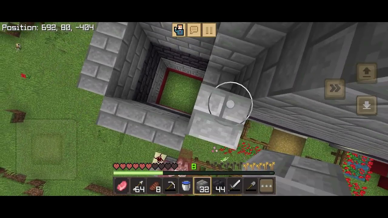 Building watch tower my castle 🏰 in Minecraft 