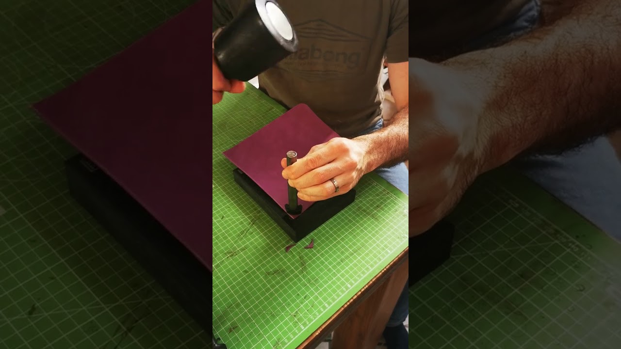 Hand crafting a Vide-Poche / Valet Tray from Italian vegetable tanned cow leather #leathercraft