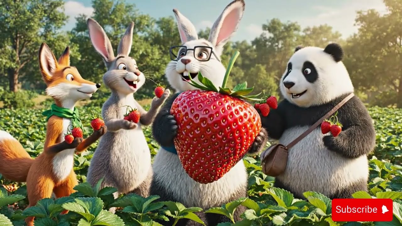 Learn the Alphabet with Fruits | A to Z Food Adventure with Rabbit, Fox & Panda | Kids Cartoon World