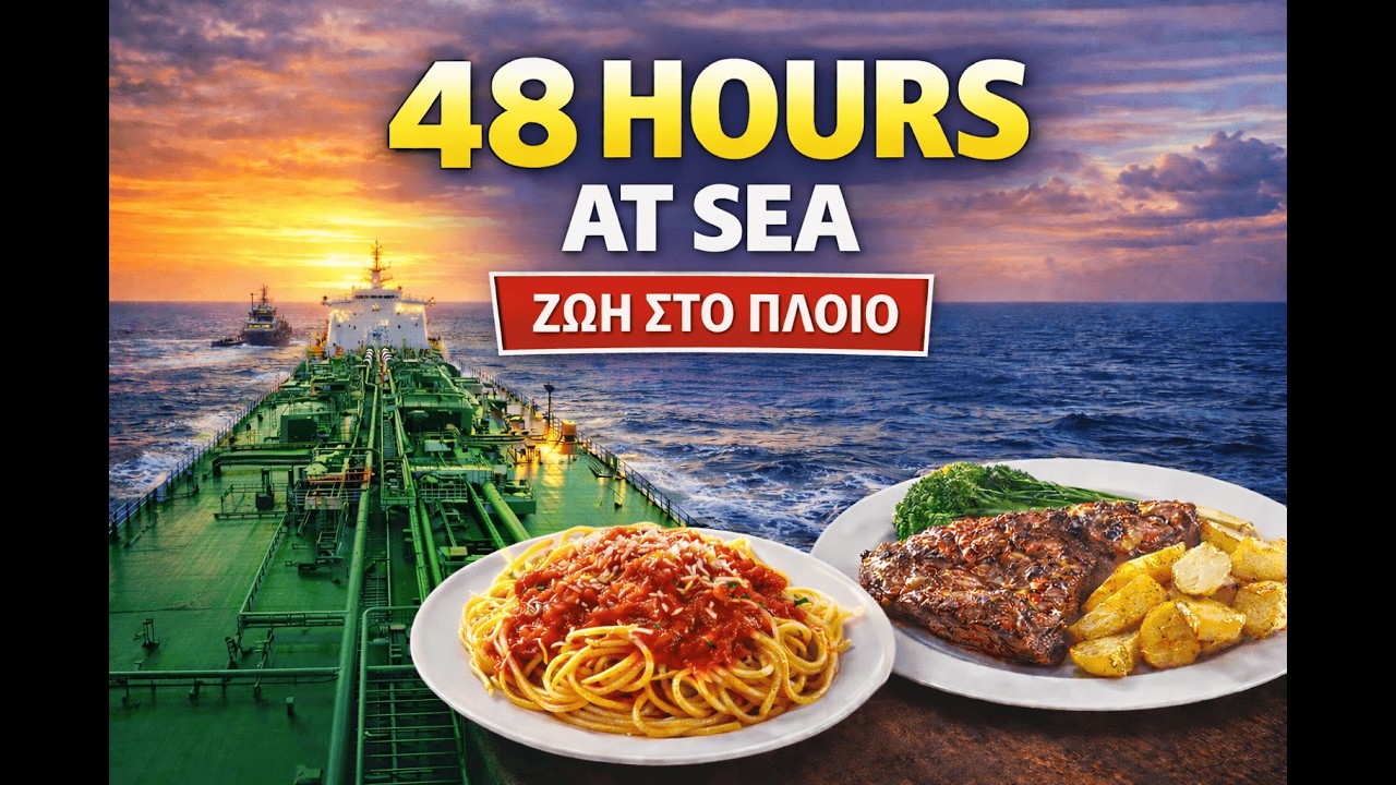 48 Ώρες στο Πλοίο – Τι Τρώμε & Πώς Ζούμε | Life on an Oil Tanker