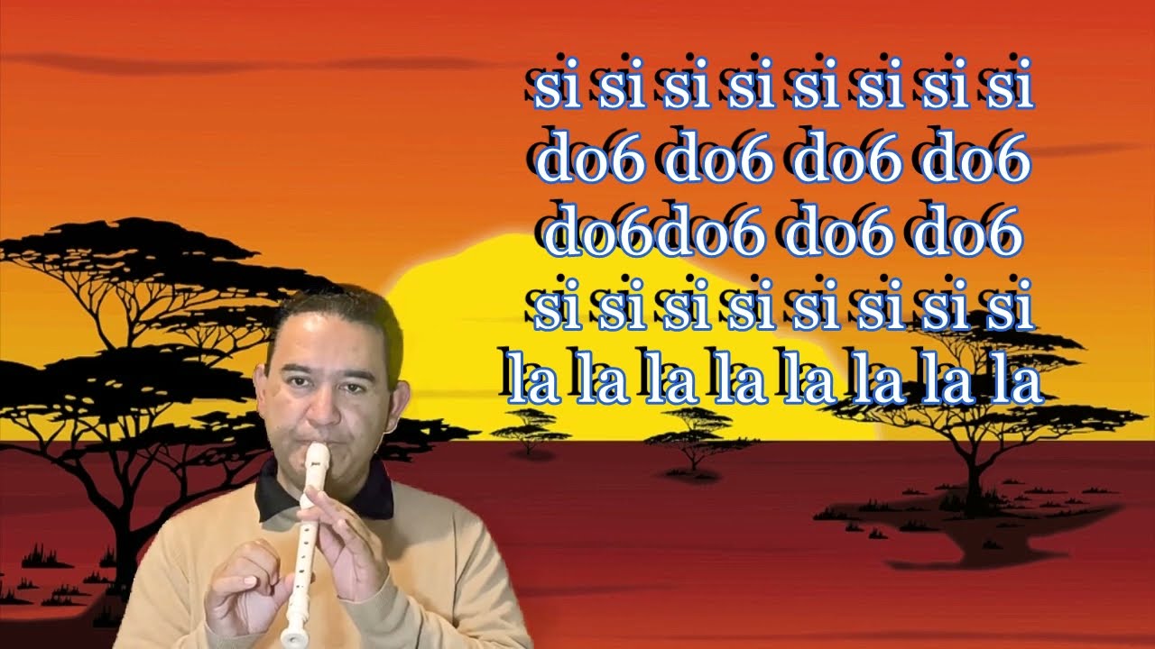 EL LEON DUERME ESTA NOCHE TUTORIAL DE FLAUTA