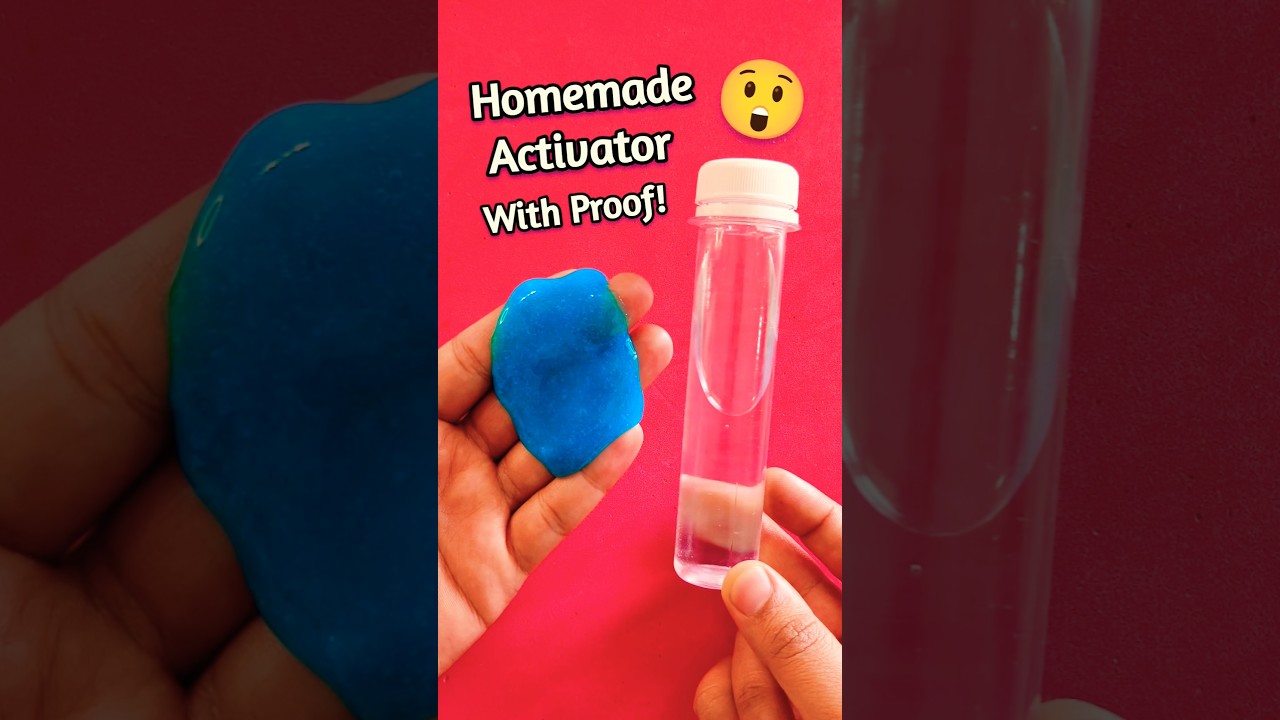 Homemade Slime Activator! 100% Working with Proof 🤓👍✨ slime activator diy #shorts #slime #diy