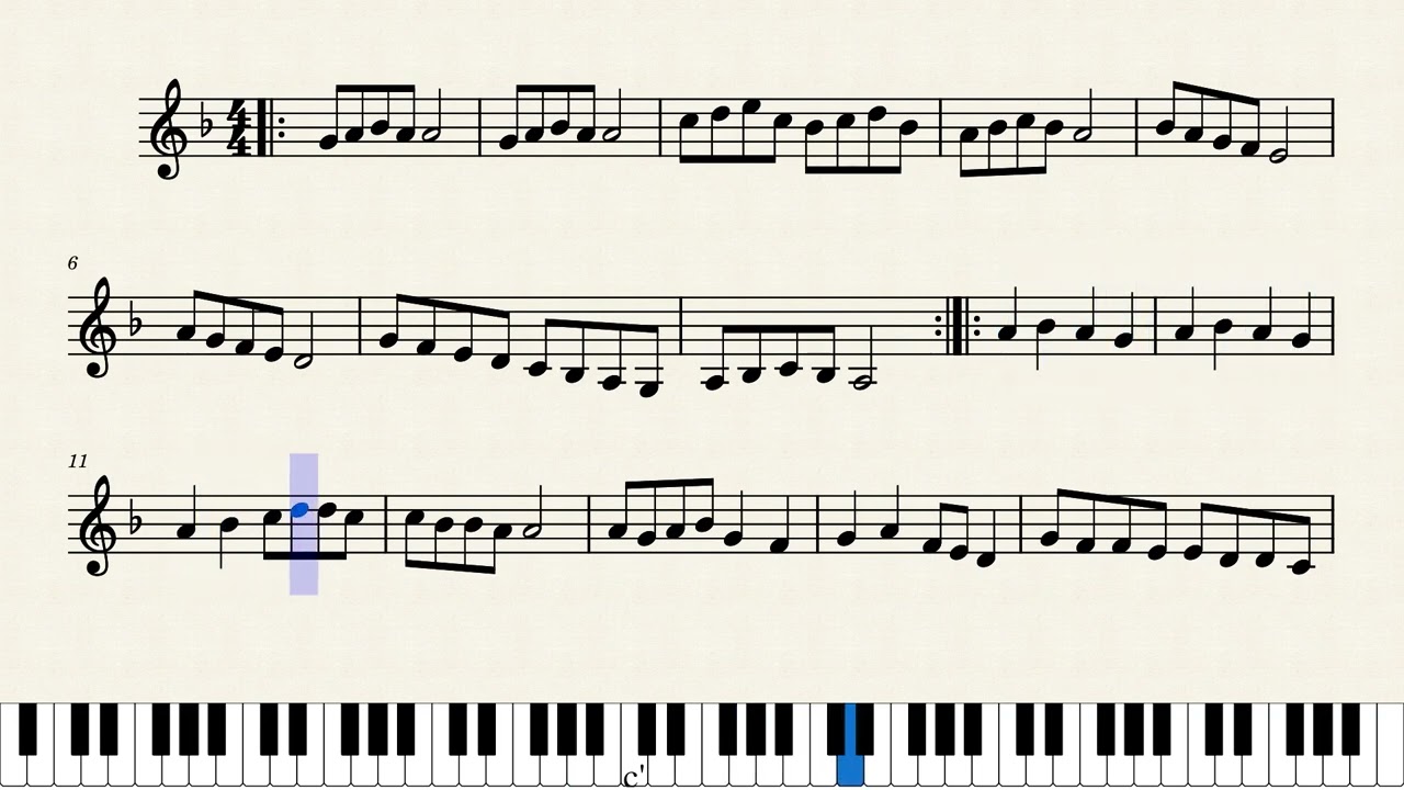 نوتة موسيقية_ نسم علينا الهوى_ فيروز - Nassam Alayna el Hawa_ Fairuz - Sheet Music