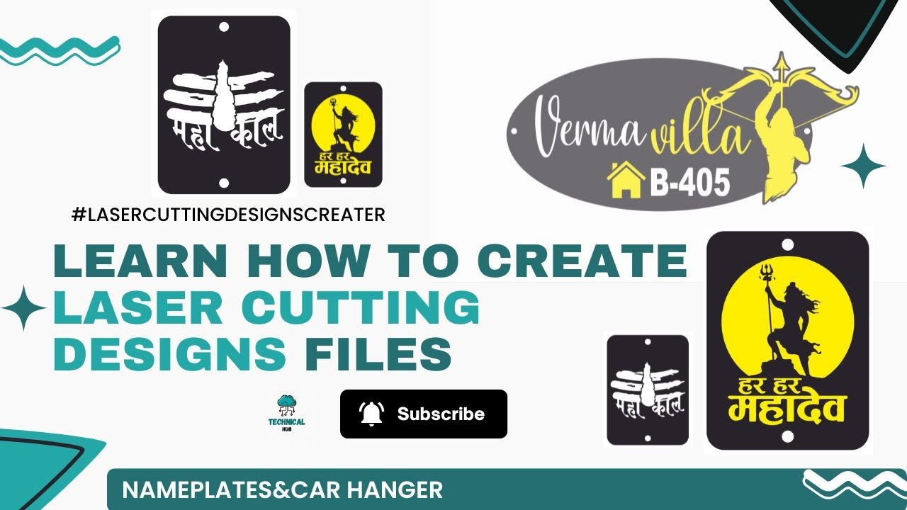 Learn How To Design A Personalized Name Plate In Coreldraw For Laser Cutting!