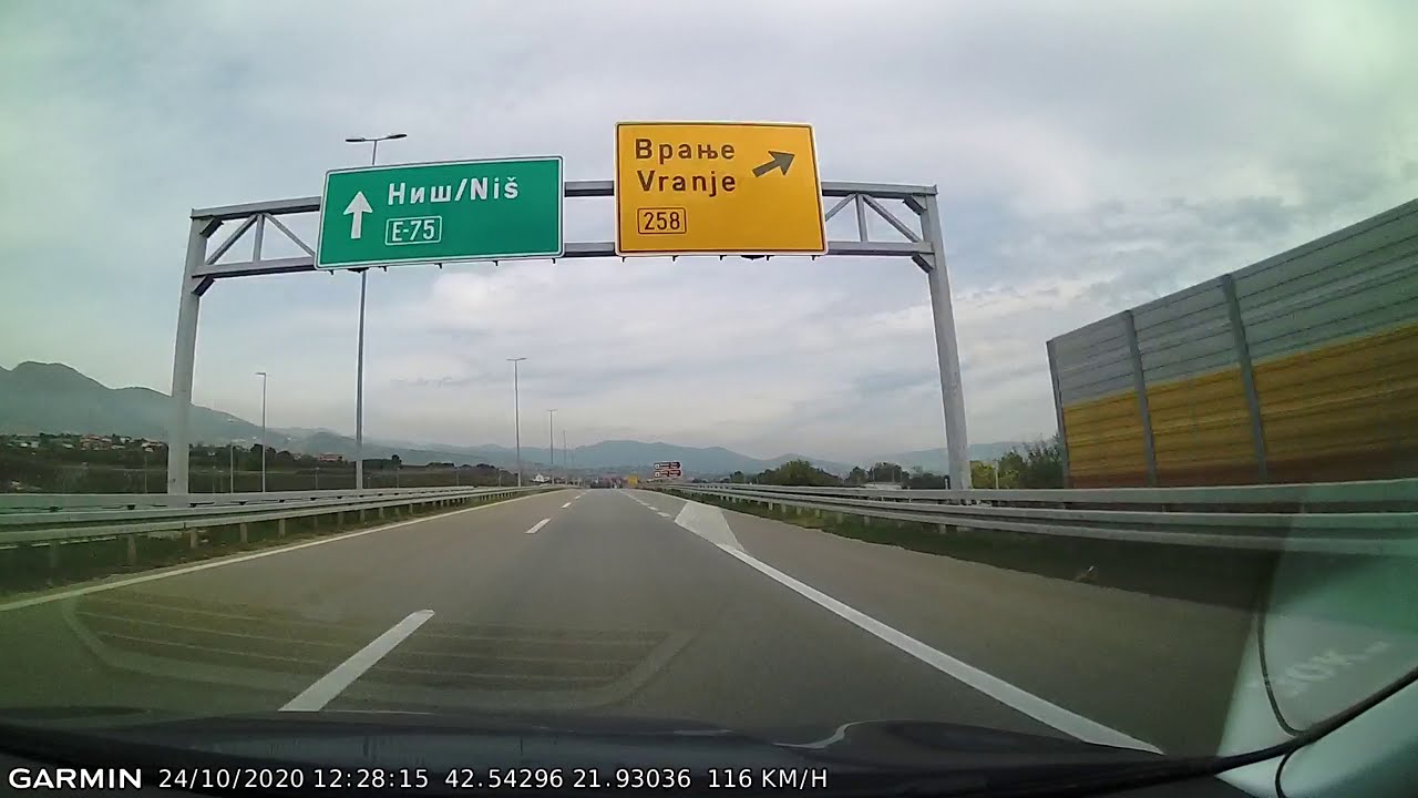 DRIVE #1367: Preševo-Niš (Serbia) (timelapse 4x) *Read Description*