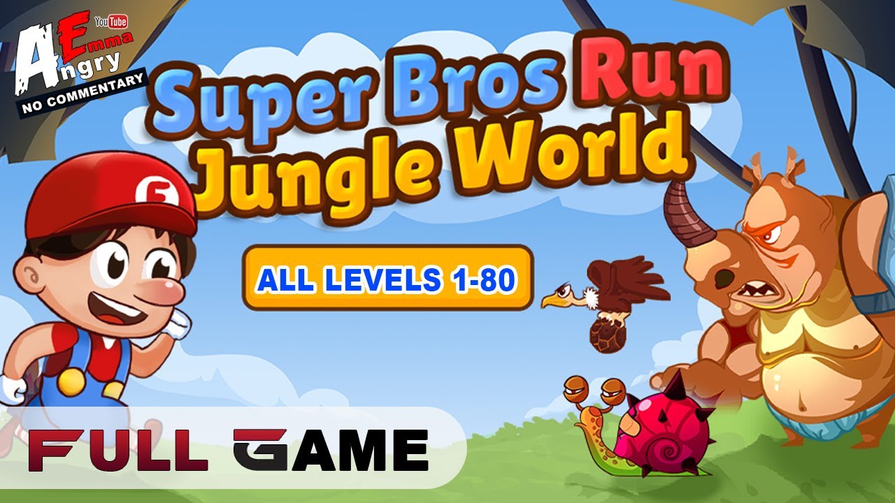 Super Bros Run: Jungle World - FULL GAME (all levels 1-80) / Android Gameplay