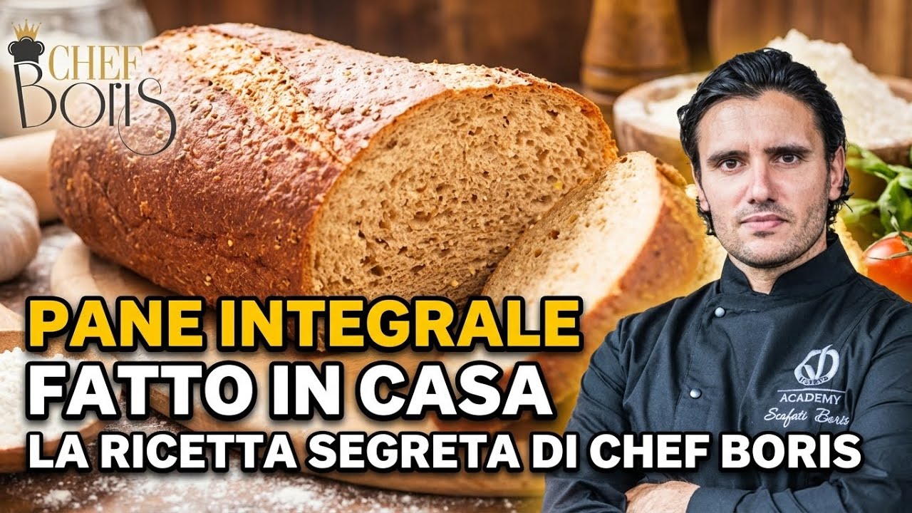 Pane Integrale Veloce Senza Impasto 🍞 Pronto in 4 Ore – Ricetta Facile Bio!