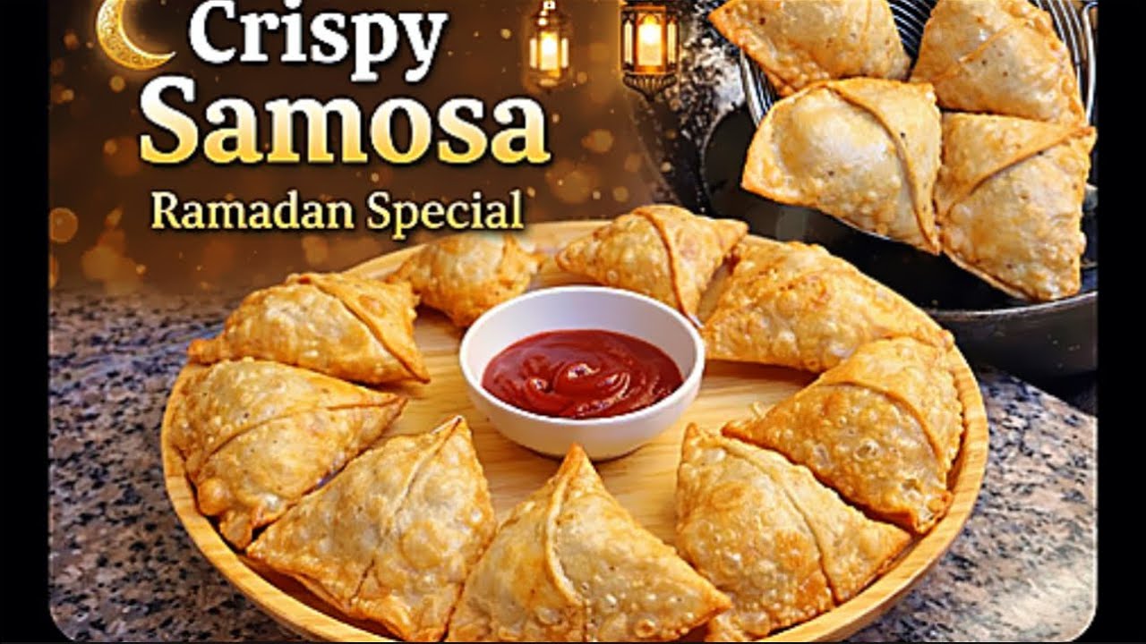 Street Style Crispy Aloo Samosa | Easy Homemade Samosa for Ramadan!