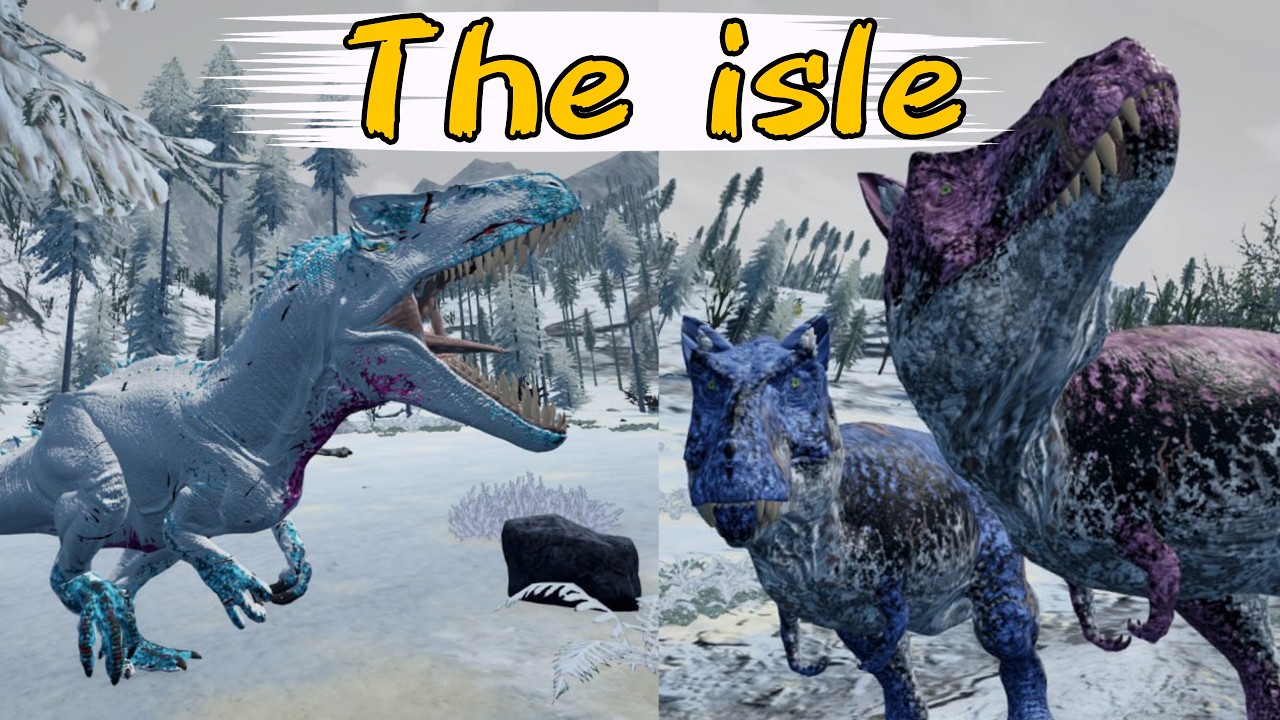 Кринжовые файты на AOD#ageofdino #dino #theisle #newserver #dinosaur #динозавры #allosaurus #trex