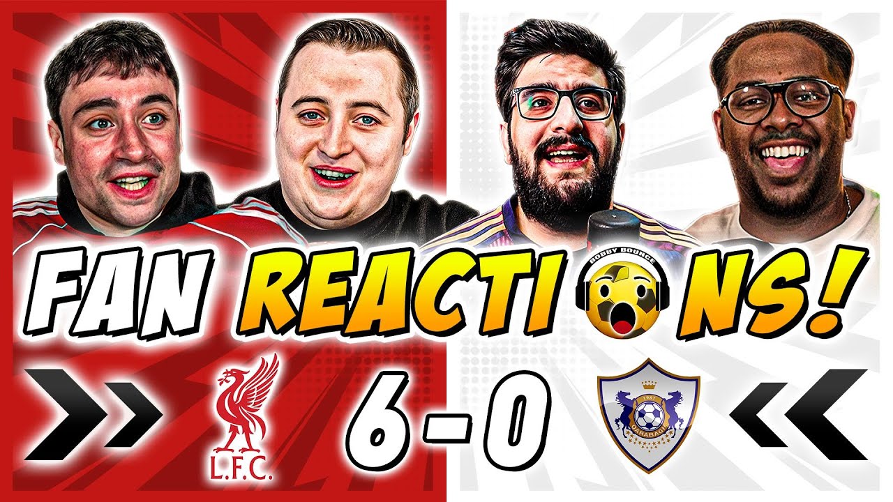 Liverpool Fans Reactions to Liverpool 6-0 Qarabag | Champions League Fan Reactions