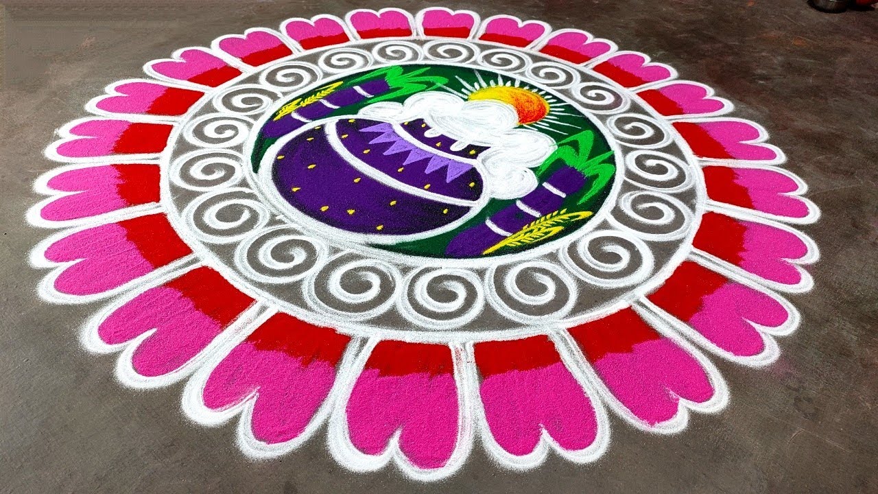 Pongal 2026 beautiful big rangoli designs|sankrantimuggulu| bhogi kundalu muggulu| Amazing rangoli