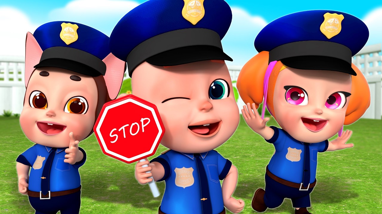 Baby Police Rescue Team | Police Chase the Thief | Rosoo Nursery Rhymes & Children Song
