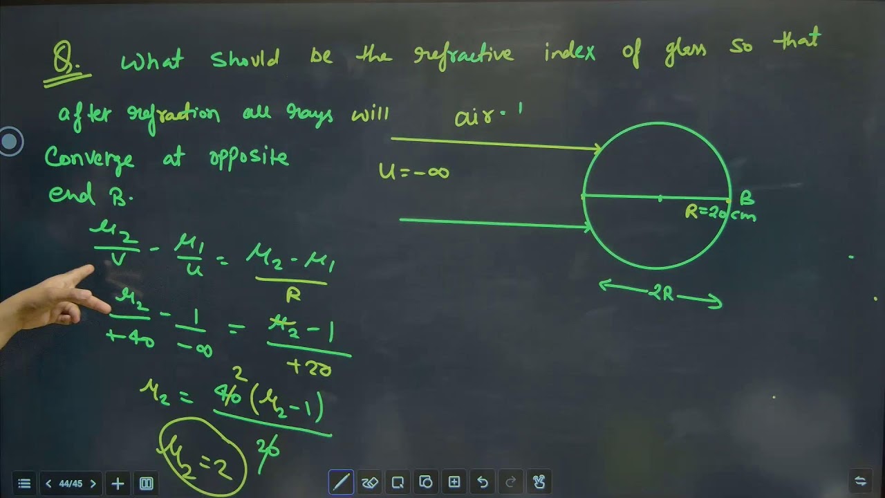 Ray Optics Lec 7 | Refraction due to spherial surface