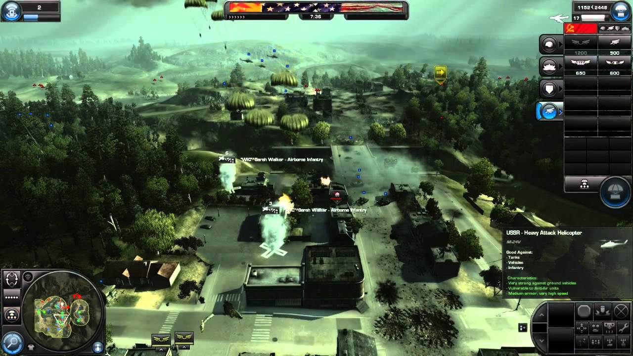 World In Conflict - 8v8 Multiplayer (Full Match) - Air Support Role - 720p