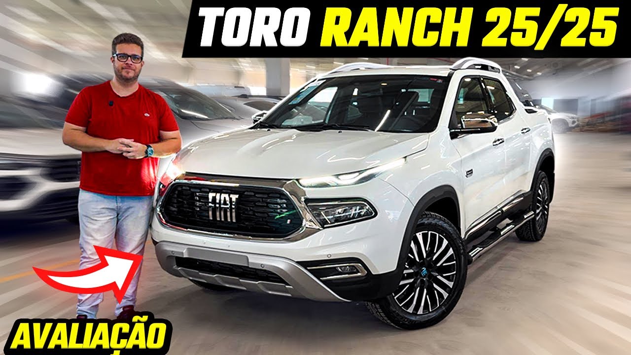 NOVA FIAT TORO RANCH 2025/25 - NOVO MOTOR MAIS POTENTE E ECONOMICO!