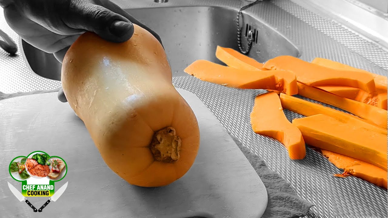 FLESPOMPOEN SNIJTECHNIEK | PUMPKIN CUTTING TECHNIQUE | Chef Anand Cooking