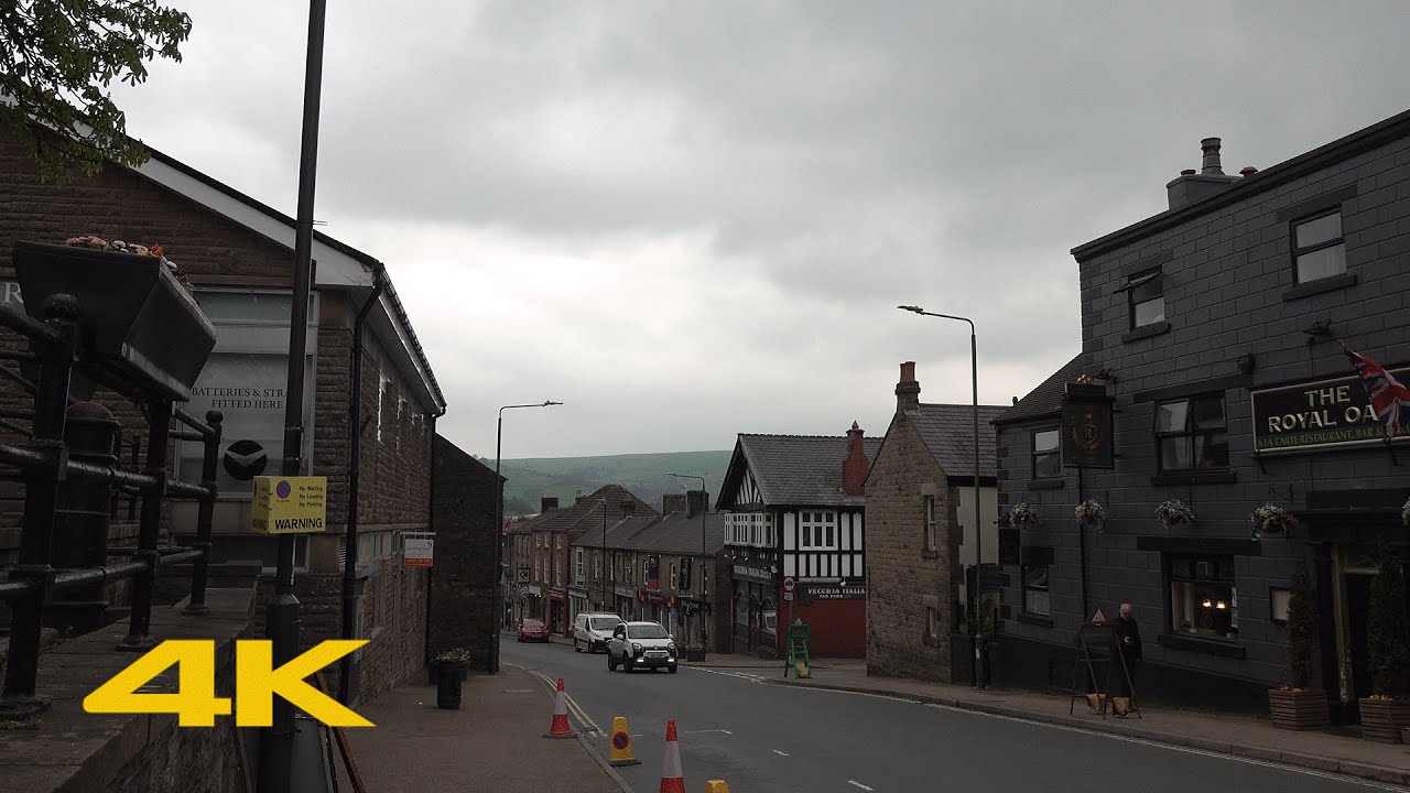 Chapel-en-le-Frith Walk: Town Centre【4K】