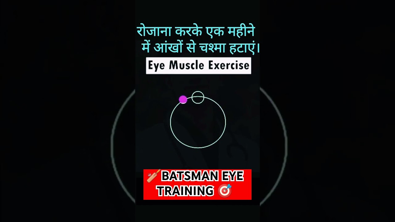 BATSMAN Eye Exercise |🎯 