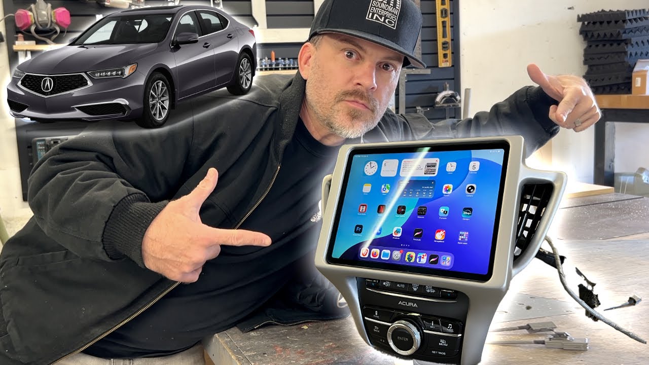 Я установил iPad в багажник Acura TLX