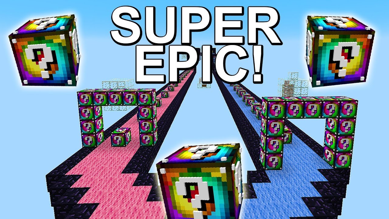 RAINBOW LUCKY BLOCK RACE!