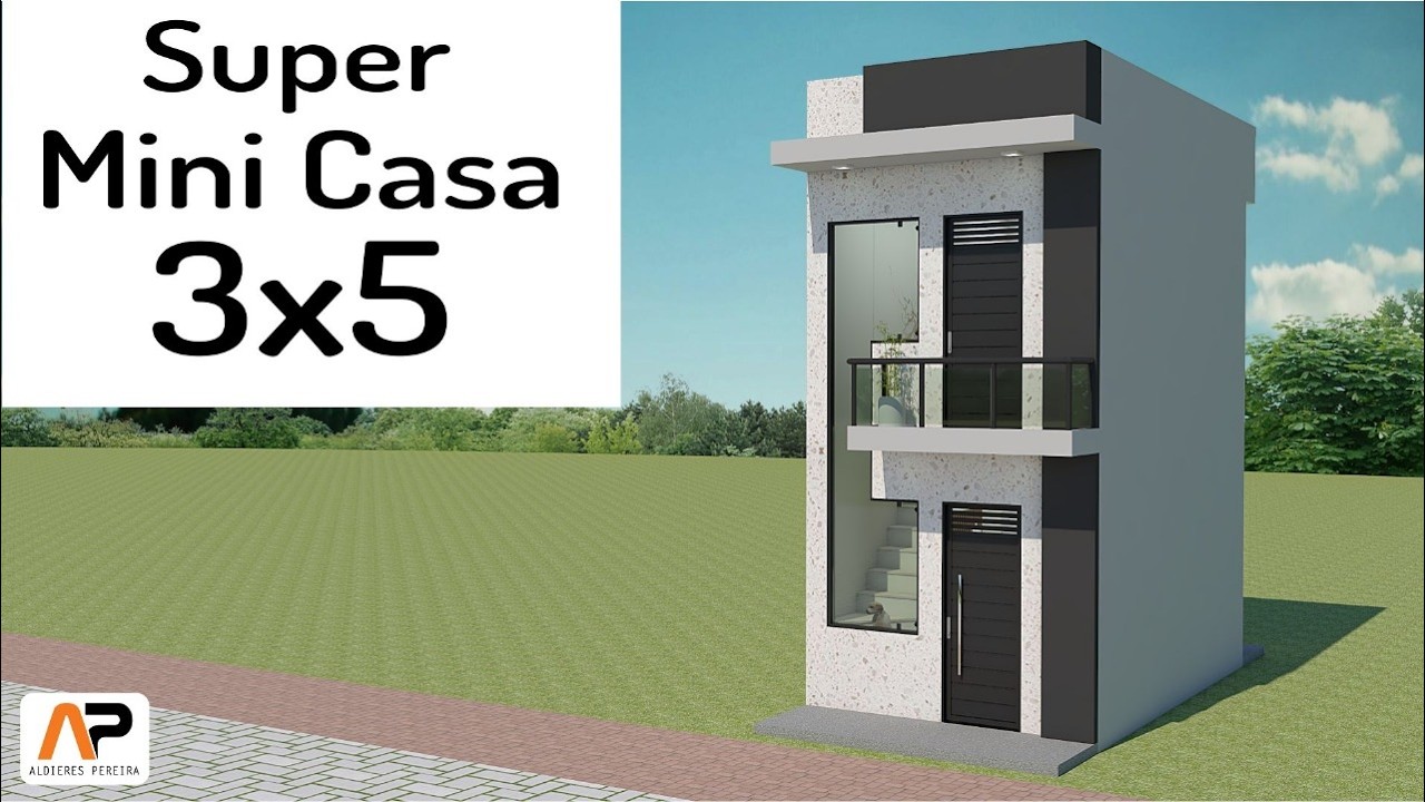 Mini Casa 3x5 m com simplicidade - Para até duas pessoas!