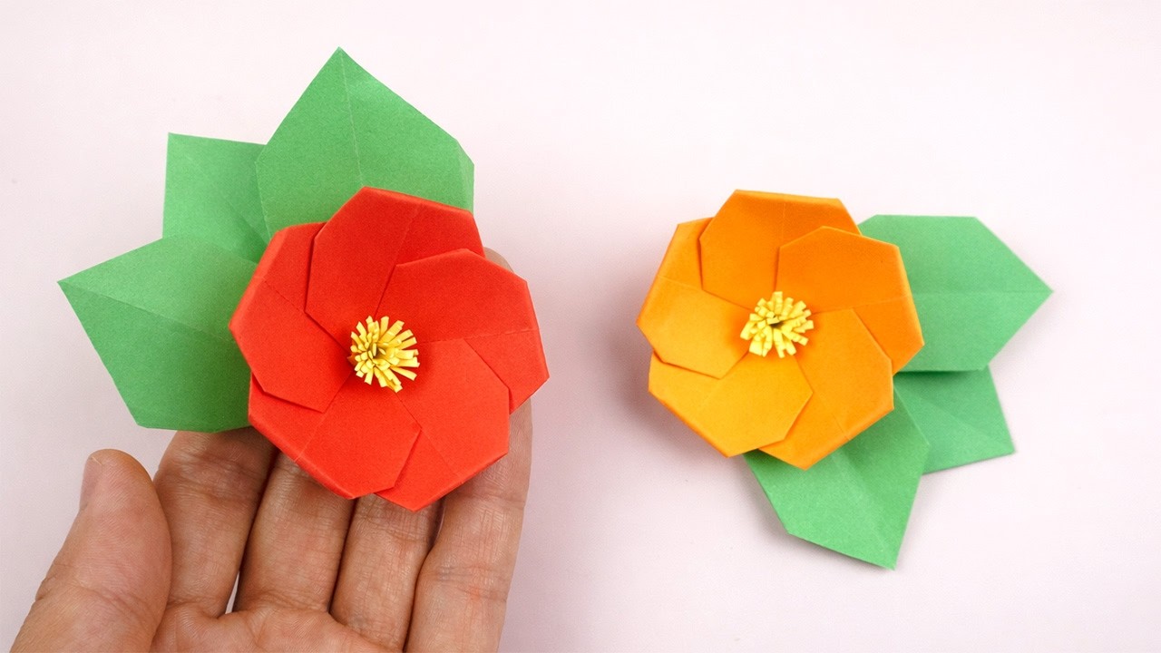 Muttertagsgeschenk basteln: Blumen falten - Basteln mit papier | DIY Bastelideen