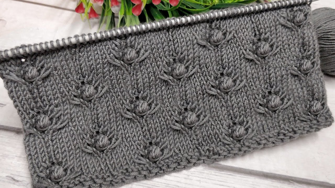 बेहद आसान केबल/ बबल बुनाई, Easy Cable & Bubble Knitting Pattern by Knitting Knife