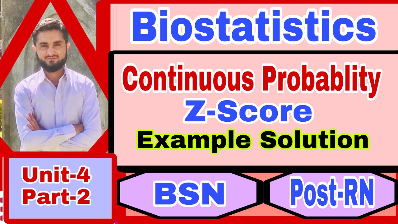 Normal Distribution & Z-Score( Examples solution]{biostatistics}Unit-4 [part-2]BSN/Post-RN