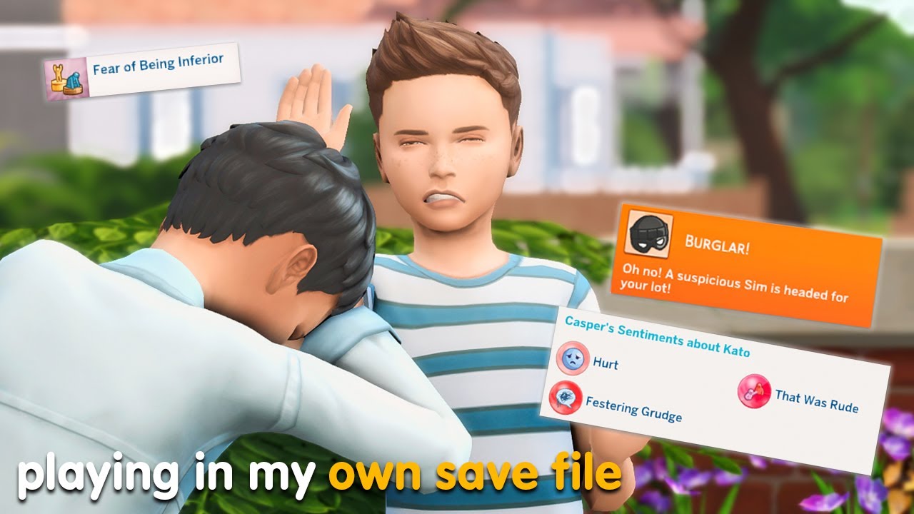 My Son gets into a Fight with the Kid across the Street 🥊💥 (Sims 4 Save File Let's Play)