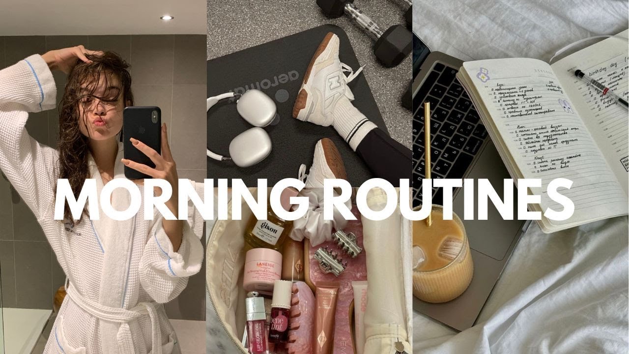 a week of morning routines: cozy autumn mornings, productive, healthy habits