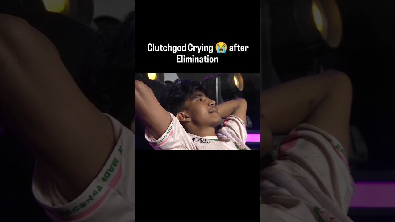 Clutchgod crying after Elimination from BGMS S4 🥺 #godlike #clutchgod #gaming #bgmi #bgms2025