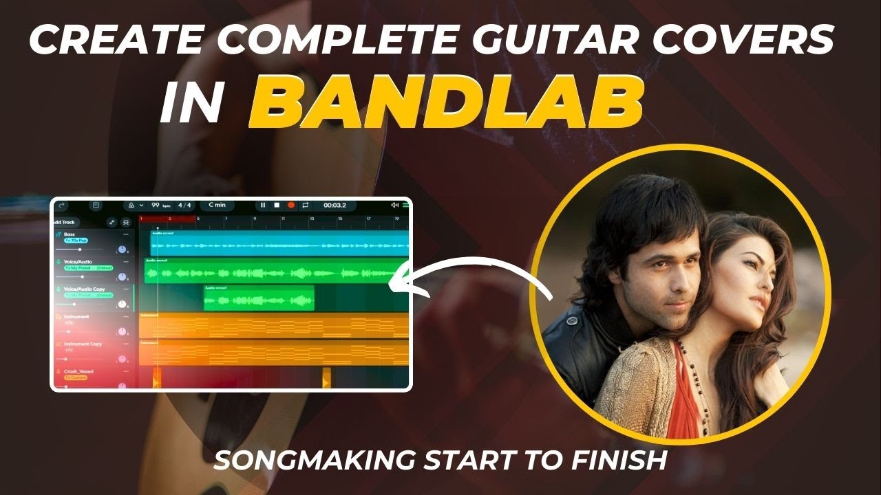 Create COMPLETE ACOUSTIC COVER in BANDLAB | Start to FInish | Advanced Bandlab tutorial in HINDI