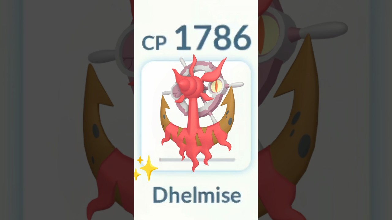 1 HP New Dhelmise Destroy Grunt Badly in #pokemongo #shorts
