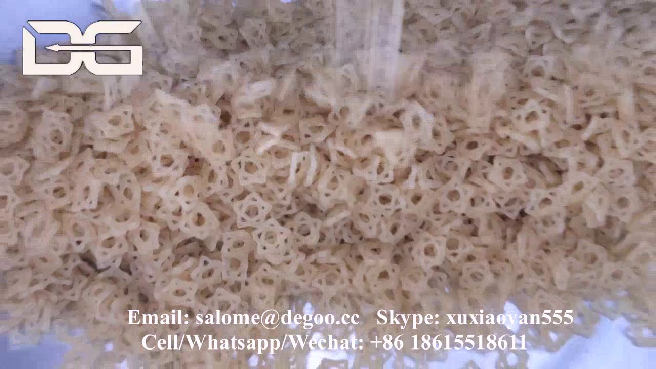 Jinan DG Wheat Pellets and Snacks Slanty Chips Cracker Extruder Machine Production Plant