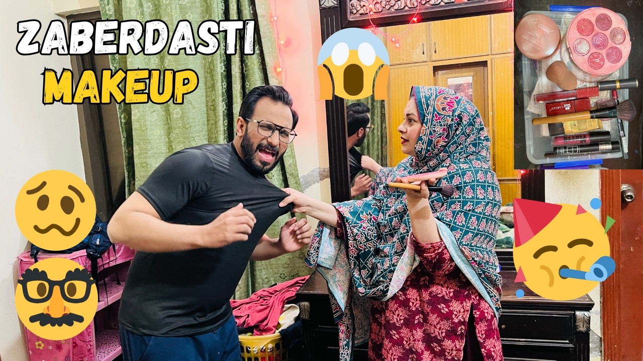 Faiza nay kia Zaberdasti MakeUp 😯 Arslan Family Vlogs