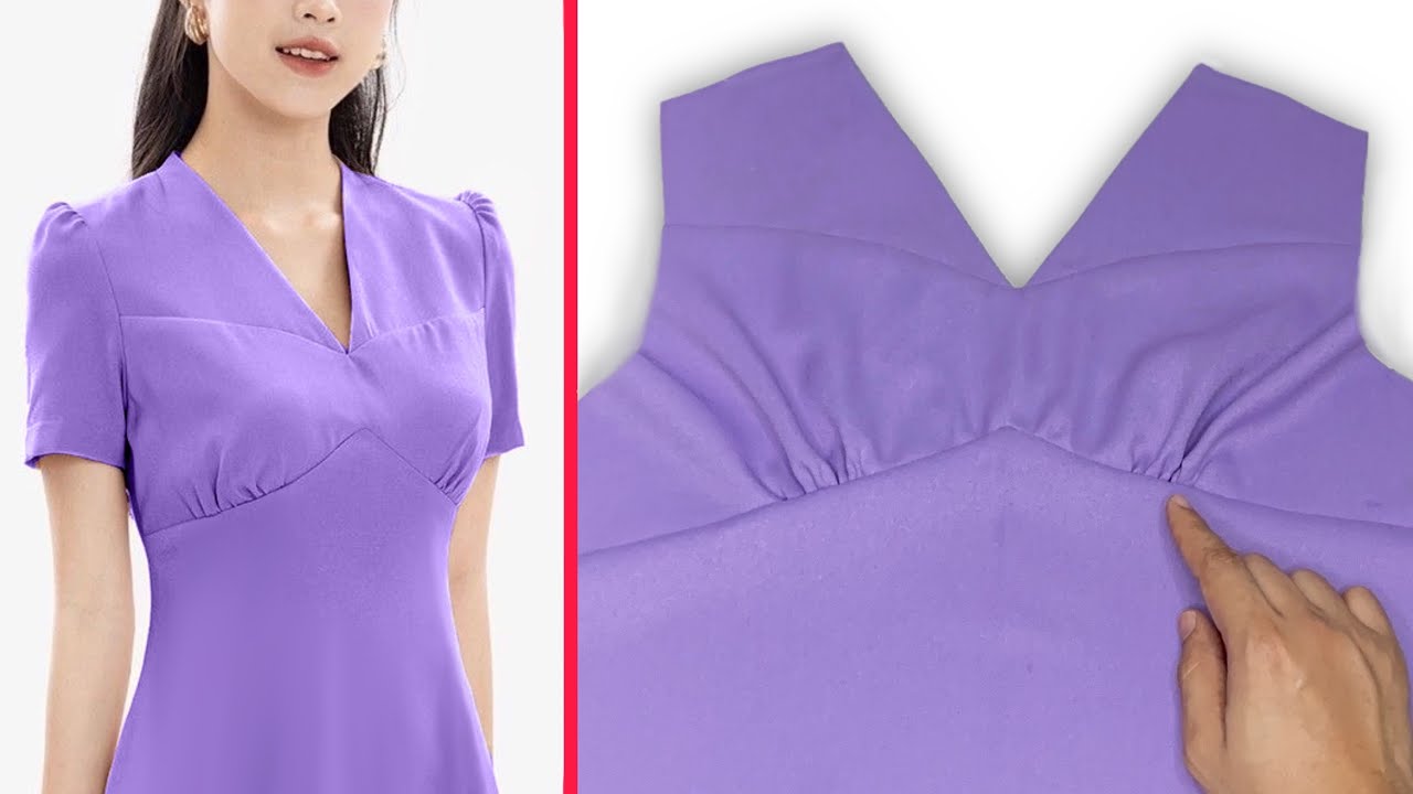 V Neck Blouse Design Sewing Techniques with Easy Method | Unique Sewing Tips and Tricks