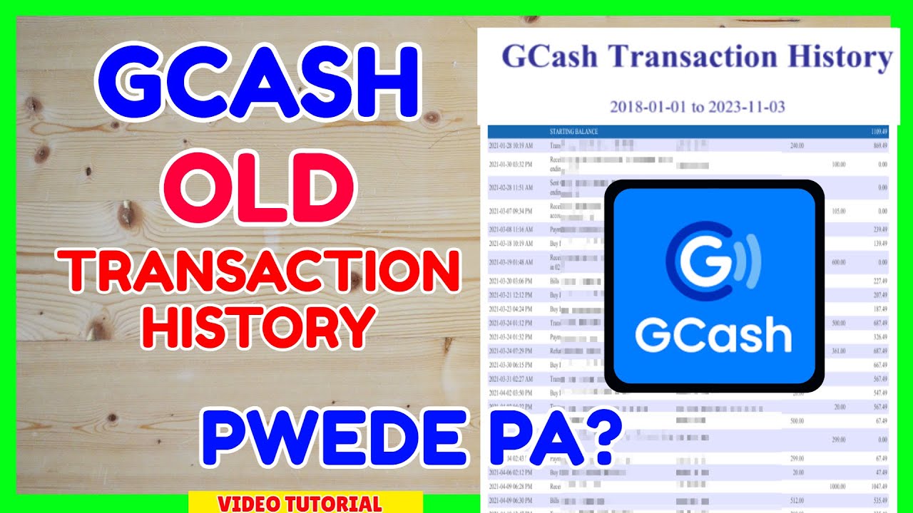 GCash Transaction History: How to Request Download Past and Old Transaction History GCash?
