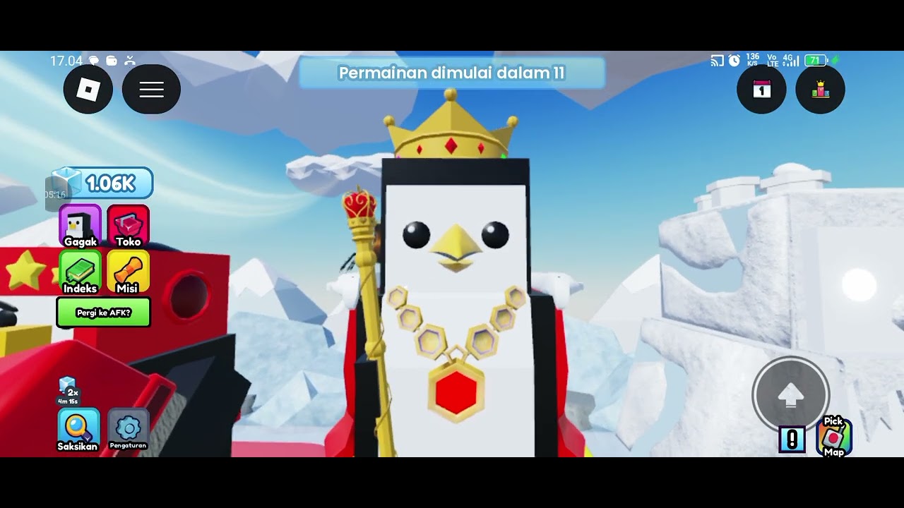 Aku main game pingguin