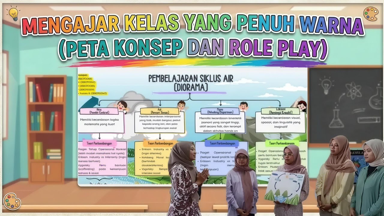 Mengajar Kelas yang Penuh Warna (Peta Konsep dan Role Play)