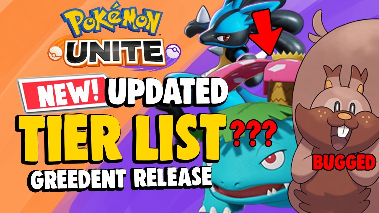 NEW POKEMON UNITE TIER LIST GREEDENT RELEASE! | BEST Pokemon to Use Right Now | Greedent OP Bug!