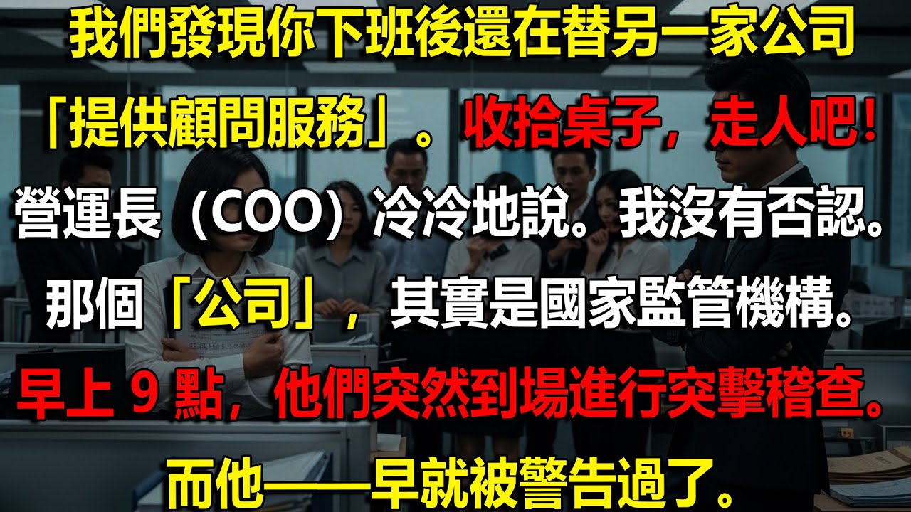 🔥 因「顧問身分」被解雇💼我一通檢舉電話⚡掀翻整個監管風暴💥